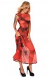 Секси фигуралнa дълга рокля с двойна оплетка от 3D Printed Datex